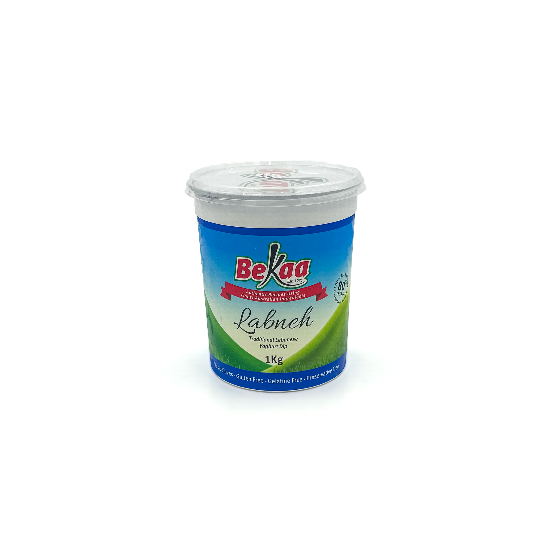 Bekaa Labneh container on a white background