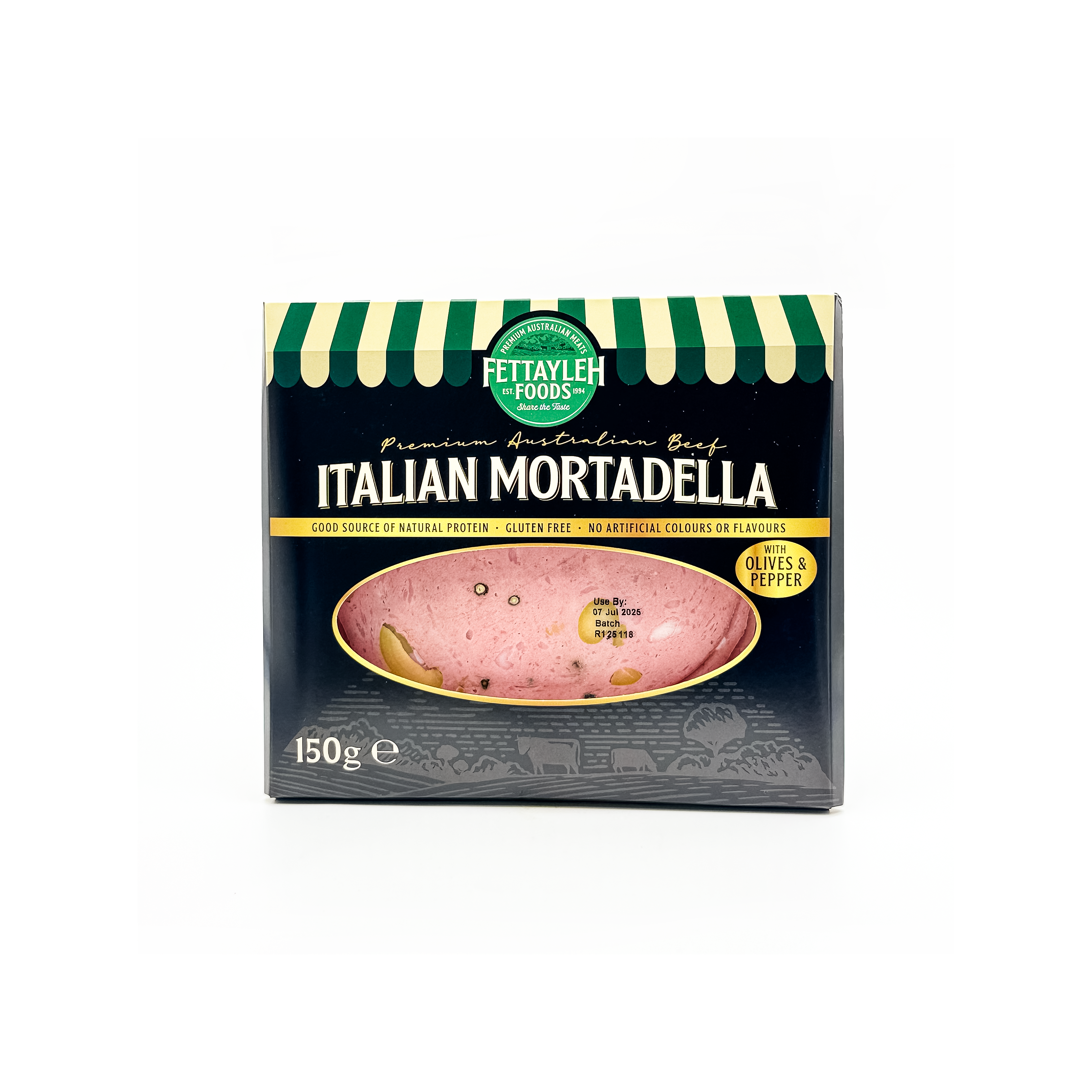 Fettayleh Italian Mortadella with Olives & Pepper
