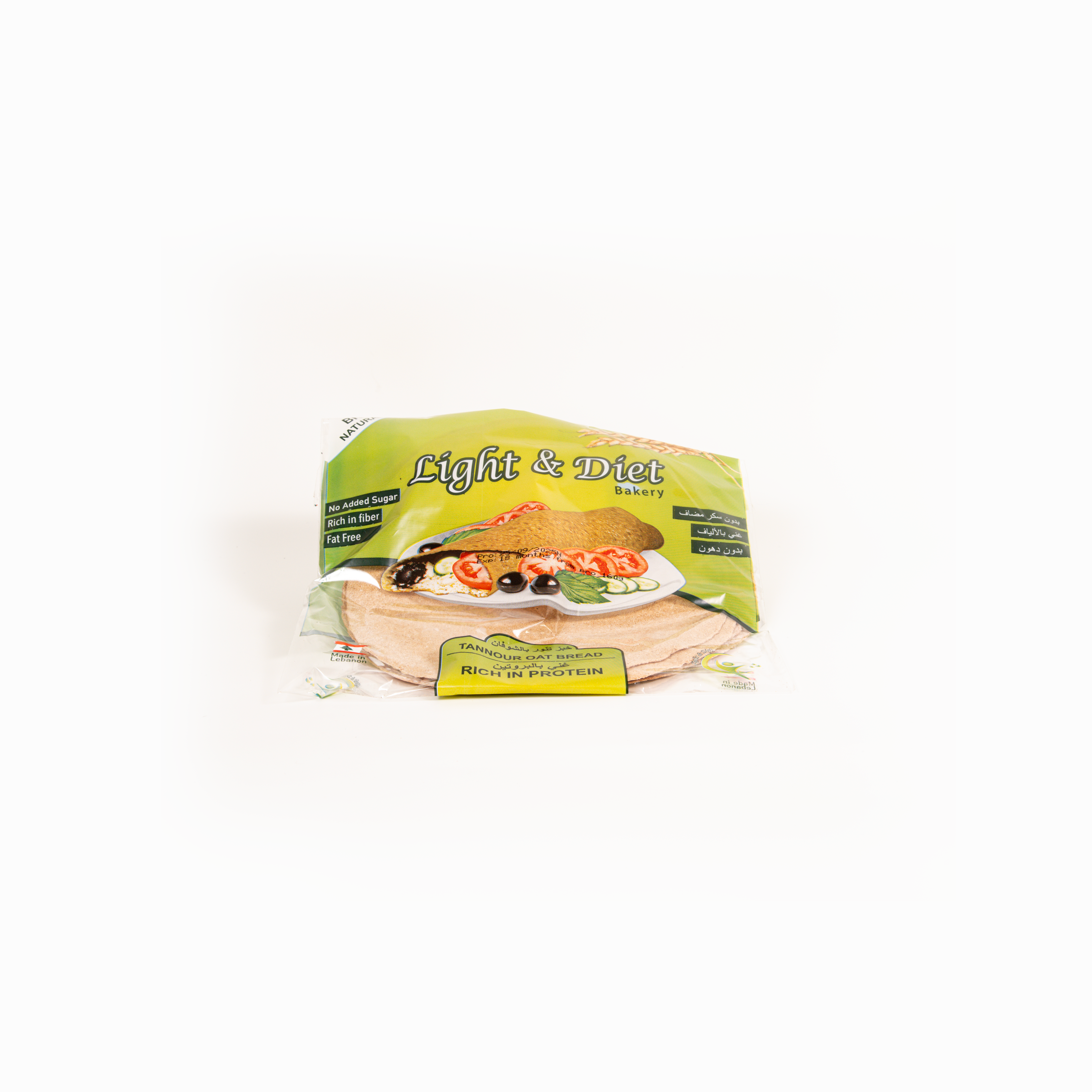 Light & Diet Tannour Oat Bread